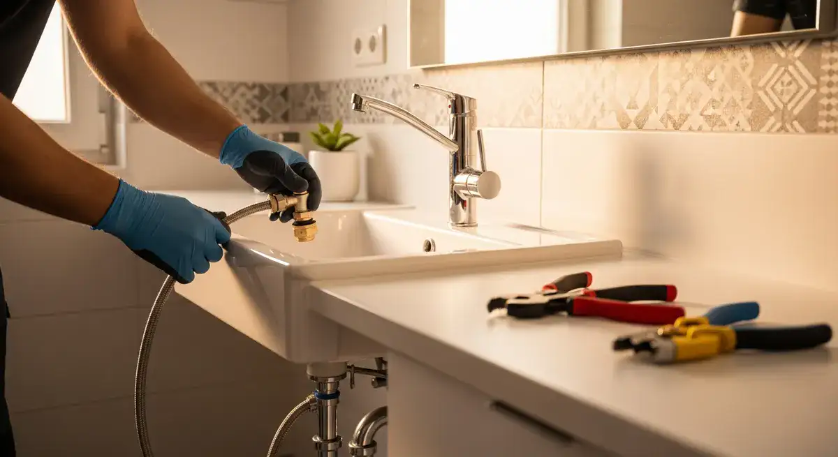 Sanitär München – Klempner Installateur bei der Arbeit